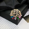 Alloy Brooch Luxury Retro Style With Flower And Star Pattern Electroplated