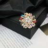 Alloy Brooch Luxury Retro Style With Flower And Star Pattern Electroplated
