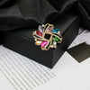 Alloy Brooch Luxury Retro Style With Flower And Star Pattern Electroplated