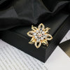 Alloy Brooch Luxury Retro Style With Flower And Star Pattern Electroplated