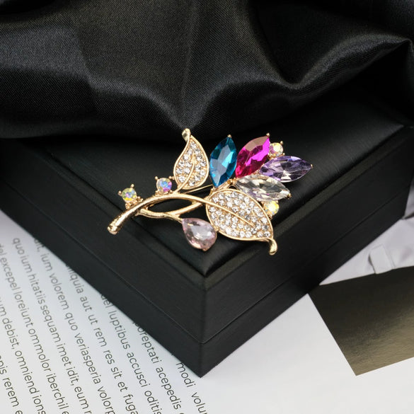 Alloy Brooch Luxury Retro Style With Flower And Star Pattern Electroplated