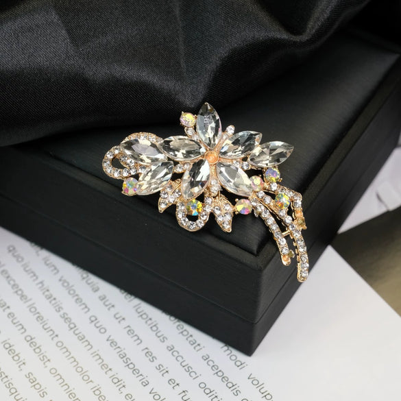 Alloy Brooch Luxury Retro Style With Flower And Star Pattern Electroplated