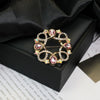 Alloy Brooch Luxury Retro Style With Flower And Star Pattern Electroplated