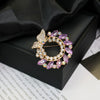 Alloy Brooch Luxury Retro Style With Flower And Star Pattern Electroplated