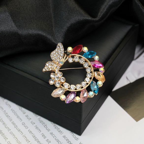 Alloy Brooch Luxury Retro Style With Flower And Star Pattern Electroplated