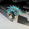Alloy Brooch Luxury Retro Style With Flower And Star Pattern Electroplated