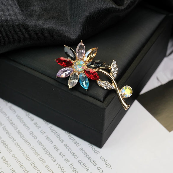 Alloy Brooch Luxury Retro Style With Flower And Star Pattern Electroplated