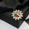 Alloy Brooch Luxury Retro Style With Flower And Star Pattern Electroplated