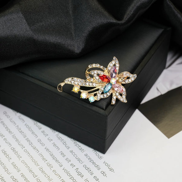 Alloy Brooch Luxury Retro Style With Flower And Star Pattern Electroplated