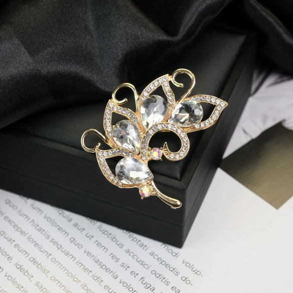 Alloy Brooch Star Animal Flower Bow Leaf Pattern Electroplating Simple Fashionable Personality