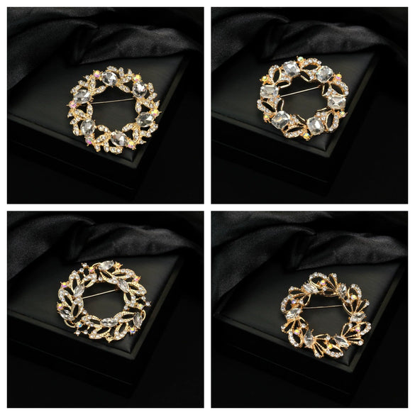 Alloy Brooch Star Animal Flower Bow Leaf Pattern Electroplating Simple Fashionable Personality