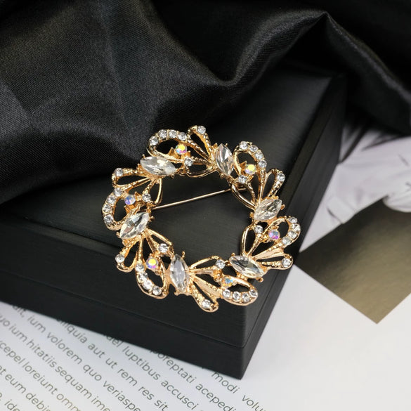 Alloy Brooch Star Animal Flower Bow Leaf Pattern Electroplating Simple Fashionable Personality