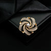 Alloy Brooch With Imitation Pearls And Flower Pattern Electroplated For Women