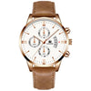 Alloy Business Casual Men's Round Dial Quartz Belt Watch With Scale Display And Horseshoe Buckle