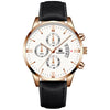 Alloy Business Casual Men's Round Dial Quartz Belt Watch With Scale Display And Horseshoe Buckle