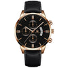 Alloy Business Casual Men's Round Dial Quartz Belt Watch With Scale Display And Horseshoe Buckle