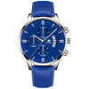 Alloy Business Casual Men's Round Dial Quartz Belt Watch With Scale Display And Horseshoe Buckle