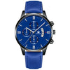 Alloy Business Casual Men's Round Dial Quartz Belt Watch With Scale Display And Horseshoe Buckle