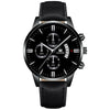 Alloy Business Casual Men's Round Dial Quartz Belt Watch With Scale Display And Horseshoe Buckle