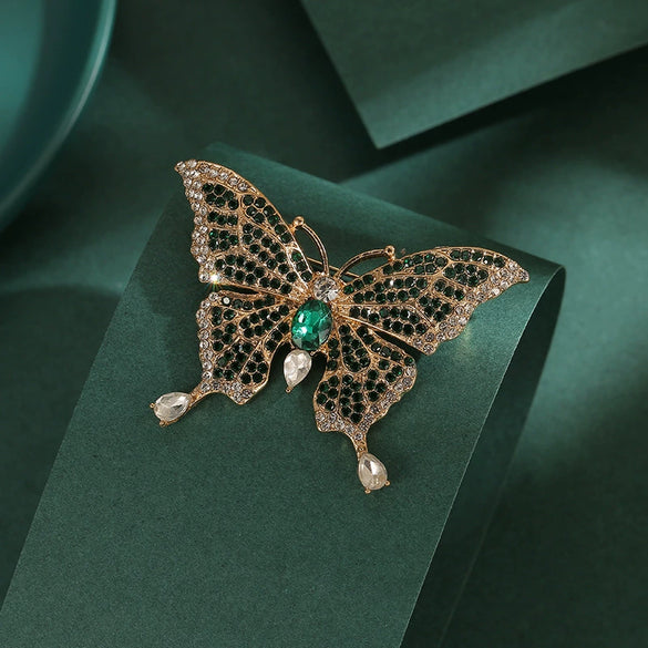 Alloy Butterfly Brooch Electroplating Minimalist Animal Design Women's Jewelry