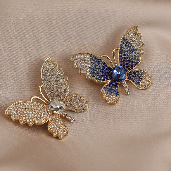 Alloy Butterfly Brooch Electroplating Minimalist Animal Style Female Jewelry Fixed Pin