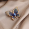 Alloy Butterfly Brooch Electroplating Minimalist Animal Style Female Jewelry Fixed Pin