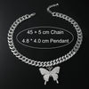 Alloy Butterfly Cuban Chain Necklace With Diamond Inlay Hiphop Style Featuring Letters Numbers Text Pattern For Men