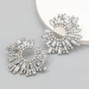 Alloy Butterfly Earrings With Electroplating And Metal Texture Cold Style For Female