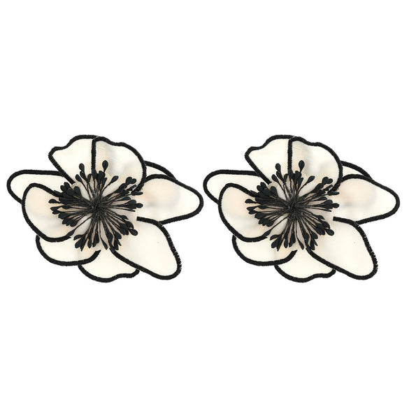 Alloy Butterfly Earrings With Electroplating And Metal Texture Cold Style For Female