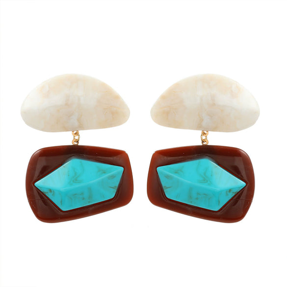 Alloy Butterfly Earrings With Electroplating And Metal Texture Cold Style For Female