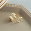Alloy Butterfly Punk Style Couple Ring Set With Geometric Pattern And Electroplating Treatment
