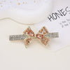 Alloy Butterfly Rhinestone Duckbill Side Clip Hairpin For Women Set With Diamonds