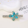 Alloy Butterfly Rhinestone Duckbill Side Clip Hairpin For Women Set With Diamonds