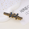 Alloy Butterfly Rhinestone Duckbill Side Clip Hairpin For Women Set With Diamonds