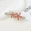 Alloy Butterfly Rhinestone Duckbill Side Clip Hairpin For Women Set With Diamonds