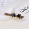 Alloy Butterfly Rhinestone Duckbill Side Clip Hairpin For Women Set With Diamonds
