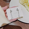 Alloy Butterfly Tassel Earrings With Diamond Design For Women