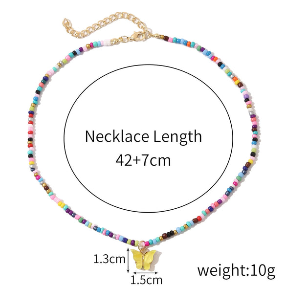Alloy Butterfly Women's Collarbone Necklace With Electroplating Treatment