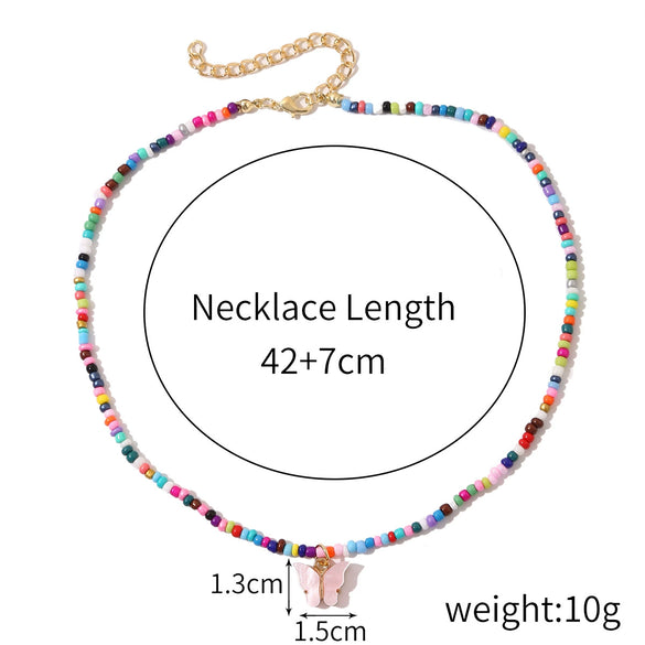 Alloy Butterfly Women's Collarbone Necklace With Electroplating Treatment
