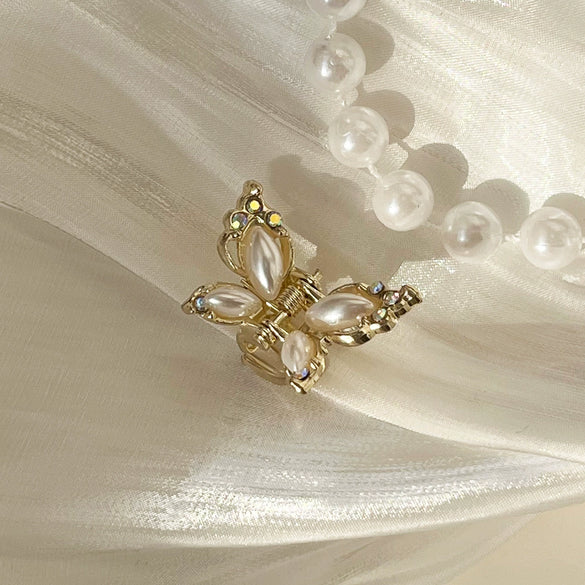 Alloy Butterfly Women's Hairpin Clip With Electroplating Highend Style