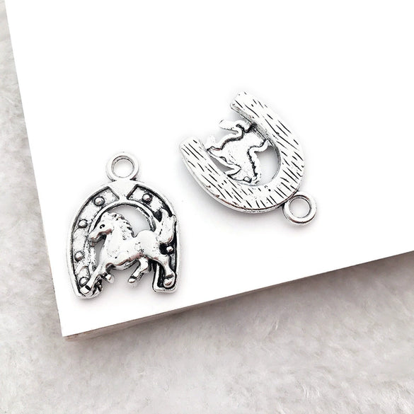 Alloy Cactus Western Denim Hat Electroplating Creative Diy Pendant Accessories For Bracelet Necklace Keychain