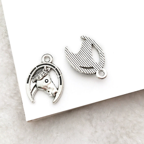 Alloy Cactus Western Denim Hat Electroplating Creative Diy Pendant Accessories For Bracelet Necklace Keychain