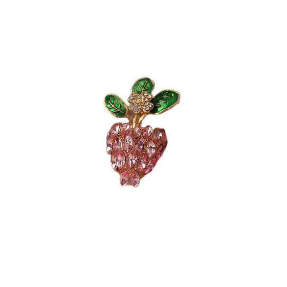 Alloy Carrot Antiglare Brooch Electroplated Women's Minimalist Fruit Style Suit Accessory
