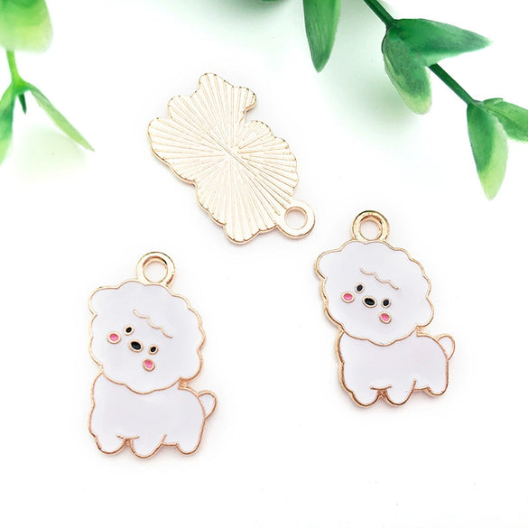 Alloy Cartoon Animal Dripping Oil Keychain Necklace Jewelry Pendant