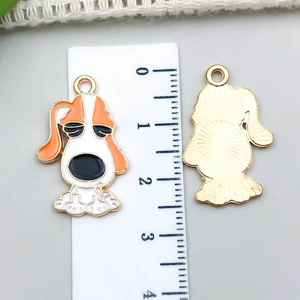 Alloy Cartoon Animal Dripping Oil Keychain Necklace Jewelry Pendant