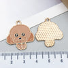 Alloy Cartoon Animal Dripping Oil Keychain Necklace Jewelry Pendant