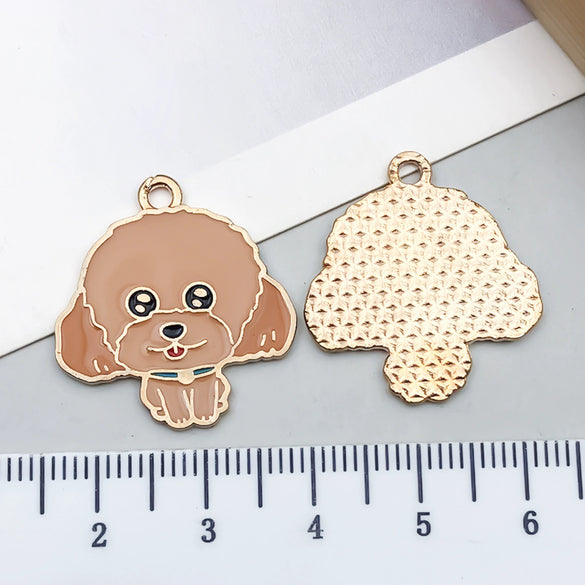 Alloy Cartoon Animal Dripping Oil Keychain Necklace Jewelry Pendant