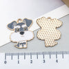 Alloy Cartoon Animal Dripping Oil Keychain Necklace Jewelry Pendant