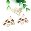 Alloy Cartoon Animal Dripping Oil Keychain Necklace Jewelry Pendant