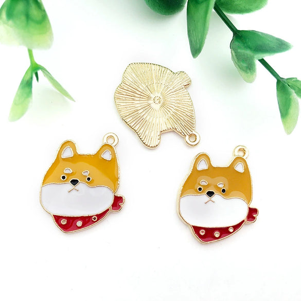 Alloy Cartoon Animal Dripping Oil Keychain Necklace Jewelry Pendant